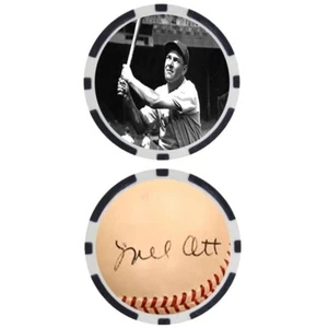 Mel Ott SIGNED Baseball Legends Poker Chip - Picture 1 of 2