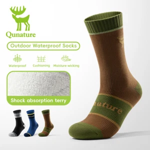 Qunature Waterproof Socks Outdoor Cycling Breathable MoistureComfort All Weather - Picture 1 of 12