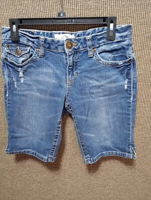 Pantalones Cortos Largos Aeropostale Original Talla 5/6 Niñas Azul Denim Envejecido Foto 1 de 4