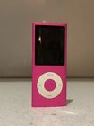 Apple iPod Nano 4th Gen 4GB Pink Model 1285 With  Charger & 30pin Cable