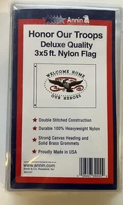 Annin Flag Co. Operation Iraq Freedom “Welcome Home Our Heroes” 3x5 Nylon Flag - Picture 1 of 3