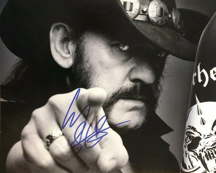 Reimpresión - Lemmy Kilmister Motorhead autografiado firmado 8 x 10 póster fotográfico Foto 1 de 1