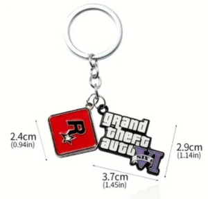 GTA 6 Six Grand Theft Auto VI Sechs Rockstar Gaming Schlüsselanhänger, Geschenk - Bild 1 von 4