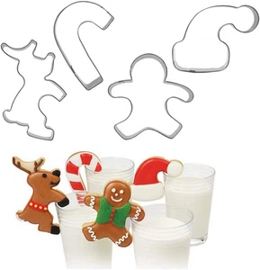 4PCS Hanging Cup Cookie Cutter, Christmas Mug Decor, Kitchen Accessories Chocola - Picture 1 of 12