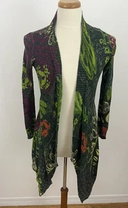 Desigual Women's XS Cardigan Sweater Open Front Metallic Knit Sequin - Picture 1 of 10