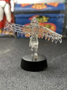 Walt W Glass Art Eagle Sculpture Handcrafted Clear Glass Figure on Base 8.5” - Picture 1 of 13