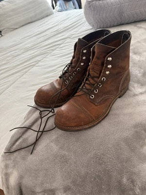 Red Wing 鞋 Iron Ranger Heritage 8085 男式铜质粗糙 8 码 — 第 1/3 张图片