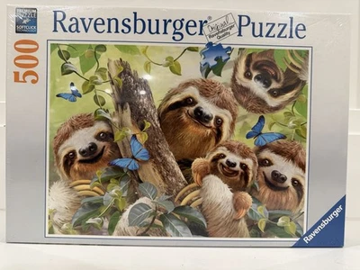 Ravensburger Sloth Selfie Jigsaw Puzzle | Unique 500 Piece Puzzle - Image 1 of 4