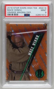 2016 Star Wars High Tek Pattern 1 Orange Magma Diffractor /25 Mace Windu 2k3 - Picture 1 of 3