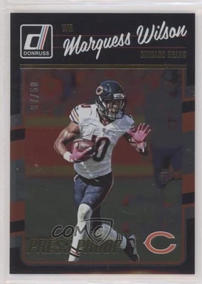 2016 Donruss Press Proof Gold /50 Marquess Wilson #53 - Image 1 of 2