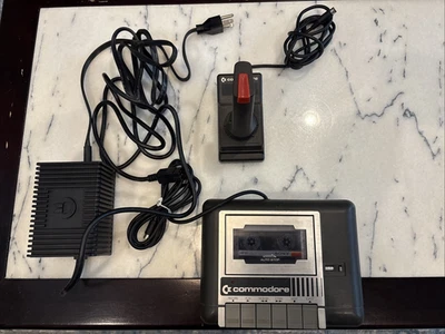 Commodore Plus/4 Power Supply 310157-02 + 1531 Cassette Drive + T-1341 Joystick - Image 1 of 4