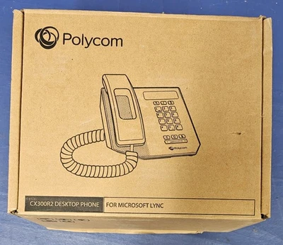 Polycom CX300R2 VOIP Corded Desktop Phone New Open Box - Image 1 of 4