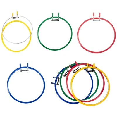 Round Embroidery Frame Adjustable Crosses Stitching Hoop Plastic Embroidery Hoop - Image 1 of 4