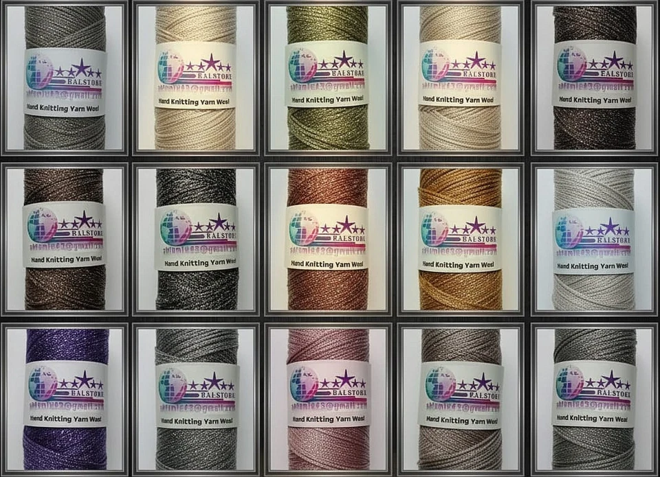 BALSTORE PP Rope Strickgarn Glitzer Polyester & Polypropylen Makramee 200g Taschengarn