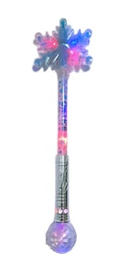 Frozen Disney auf EIS SCHNEEFLOCKE Zauberstab beleuchtet Souvenir 22" FUNKTIONIERT GETESTET  - Bild 1 von 8