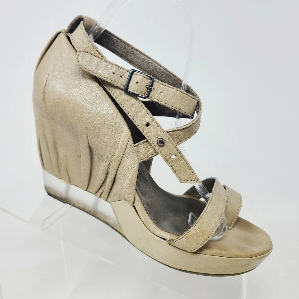 LD Tuttle The Pose Mujer Sandalias Tirantes Tacones Altos Cuña Zapatos Damas Talla 39.5 Foto 1 de 4