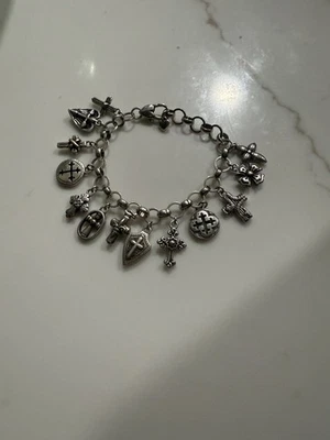 Brighton Sanctum Crosses of the World Plate Charm Bracelet - Image 1 of 4