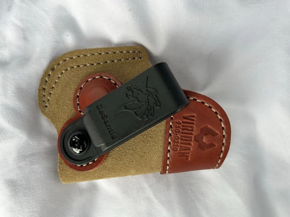 Coldre de couro DeSantis, Ruger lCP II bronzeado 950-0210 compatível com 380 e 22 - Imagem 1 de 2