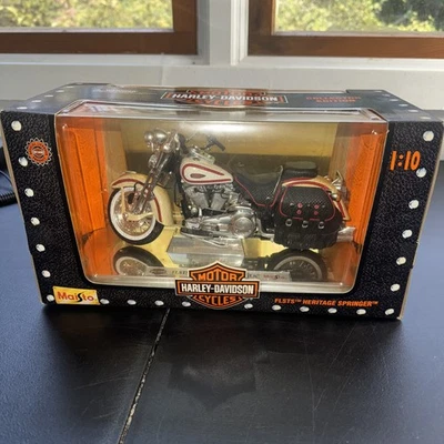 Maisto Bundle Harley Davidson 1:10 Diecast Model FLSTS Heritage Springer 1997 - Image 1 of 4