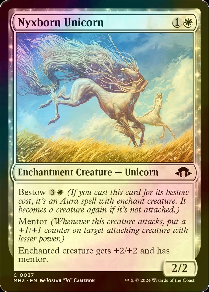 MTG FOIL Nyxborn Unicorn English MH3 - Image 1 of 1