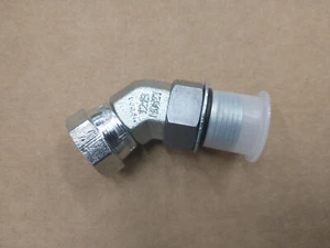 Parker 3507-8-6 Pipe Swivel 45° Elbow 3507 45° Straight Thr. Elbow SAE-ORB Swv - Picture 1 of 4
