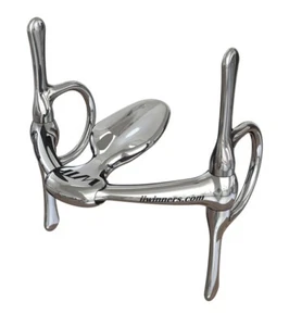 WTP Winning Tongue Plate Full Cheek Show Jumping Correction Bit Extendd Plate 5" - Imagen 1 de 1