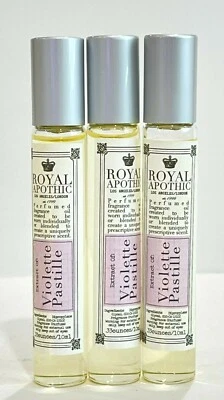 3X Royal Apothic Extract Of Violette Pastille .33 oz /10 ml Rollerball New Unbox - Image 1 of 2
