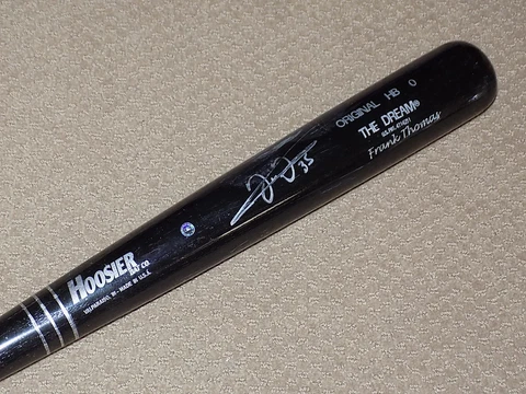 Frank Thomas Game Used Signed Bat Chicago White Sox HOF PSA GU 9.5 Cover