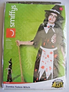 Smiffy's Ladies Zombie Salem Witch Fancy Dress, Size S - UK 8-10 - Picture 1 of 3