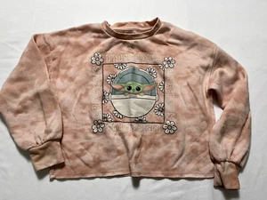 Star Wars: The Mandalorian Girls Sweatshirt - Cherry Blossom Size S(6/6X) #B-917 - Picture 1 of 5