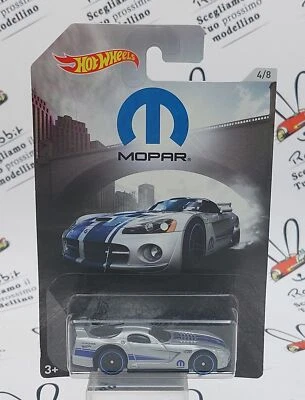 DIE CAST " DODGE VIPER GTS - R " 4/8 MOPAR HOT WHEELS SCALA 1/64 - Immagine 1 di 2