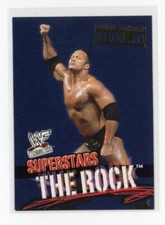THE ROCK 2001 Fleer WWF Wrestlemania #1 SUPERSTARS CHAMPIONSHIP GOLD PARALLEL