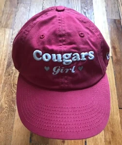 Washington State Cougars Hat Cap Strap Back RED Football Embroidered Women's - Picture 1 of 10