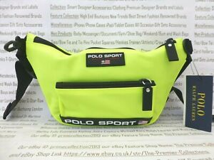 POLO RALPH LAUREN Canvas Bum Bag Mens Yellow Waist Pk Sport Sling Bags BNWT R£70