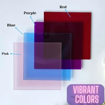 "Hojas de plexiglás acrílico fundido color transparente de 1/8"" de grosor (3 mm) 17 tamaños" Foto 1 de 4