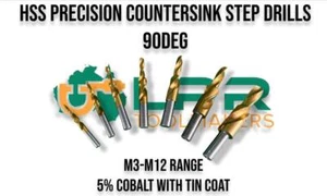 Step Drills HSS variations you pick to suit 3-4-5-6-8-10-12mm suit metal & wood - Picture 1 of 24