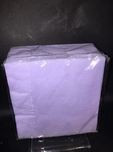 Lavender 50 Pcs Beverage Napkins Made in USA, New, Sealed. - Picture 1 of 7
