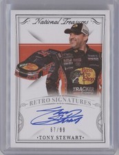 TONY STEWART 2022 PANINI NATIONAL TREASURES #RS-TS RETRO SIGNAYURES AUTO 67/99
