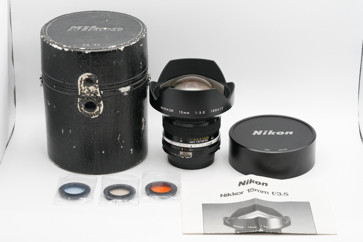Nikon AI-S NIKKOR 15mm F3.5 Fマウント MF一眼レフ用 超広角単焦点