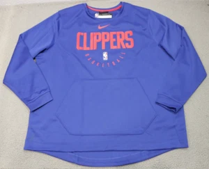 Los Angeles Clippers Nike Sweater Men 2XL Tall Team Issued Blue With Red Letters - Picture 1 of 11