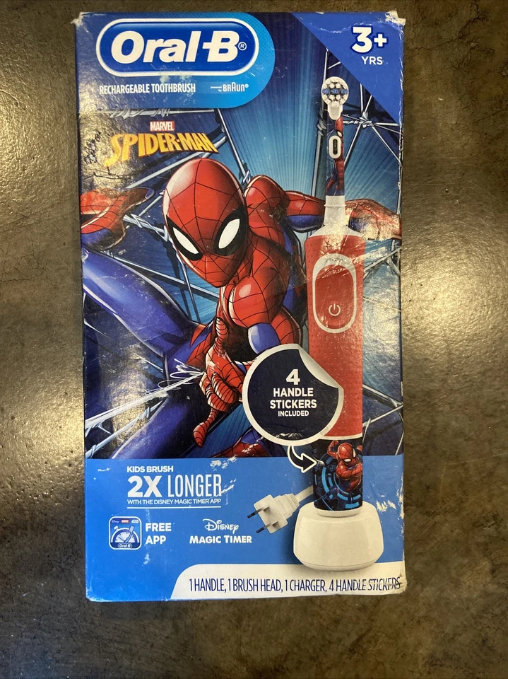 NEW Oral-B Marvel Spider-Man Rechargeable Electric Toothbrush - Image 1 of 1