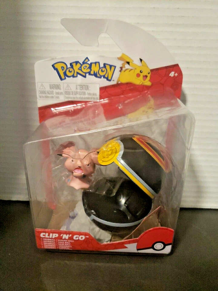 Figura Snubbull Pokemon Clip 'N' Go Pelota de Lujo Listo para Batalla NUEVO en Caja Foto 1 de 1
