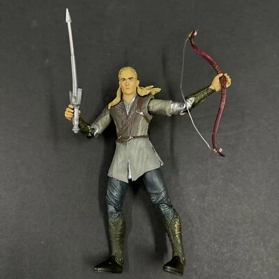 Figura El Señor de los Anillos LOTR Legolas -Toy Biz 2001 Comunidad del Anillo Suelta Foto 1 de 4