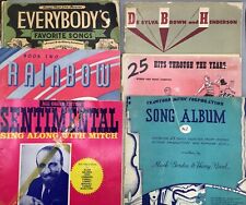 1920S - 1960S lot of 6 sheet music song books -something for everybody!