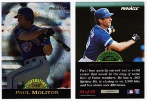 Paul Molitor #23 1993 Pinnacle Cooperstown DUFEX