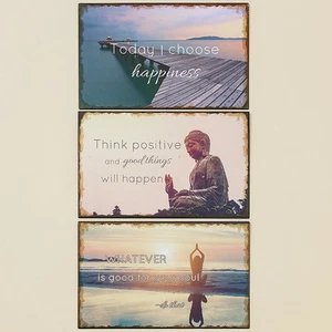 Schild Relaxed mit Bild und Spruch 40x20 cm (713730) Blechschild Dekoschild - Bild 1 von 1