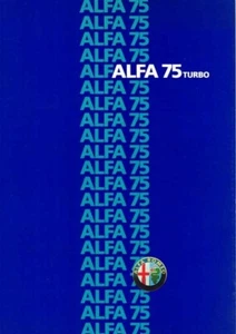 Katalog Prospekt Alfa Romeo 75 Turbo 07/1986 Frankreich - Bild 1 von 2