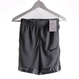 Nike Boy's Dry Shorts Elite Stripe KIDS Smoke Grey/Black M & XL - Picture 1 of 2