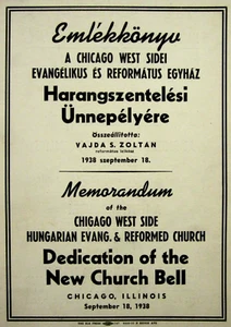 Ungarisch Amerikanisch Chicago IL Geschichte Genealogie Magyar Club Reformierte Kirche 1938 - Bild 1 von 7