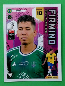 2023 World Soccer Stars 3R Sticker #050 ROBERTO FIRMINO Al-Ahli S.F.C. PERU